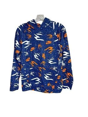 Nike Logo Blue Hooded‎ Long Sleeve Pullover Youth Size Large 12-13 Yrs